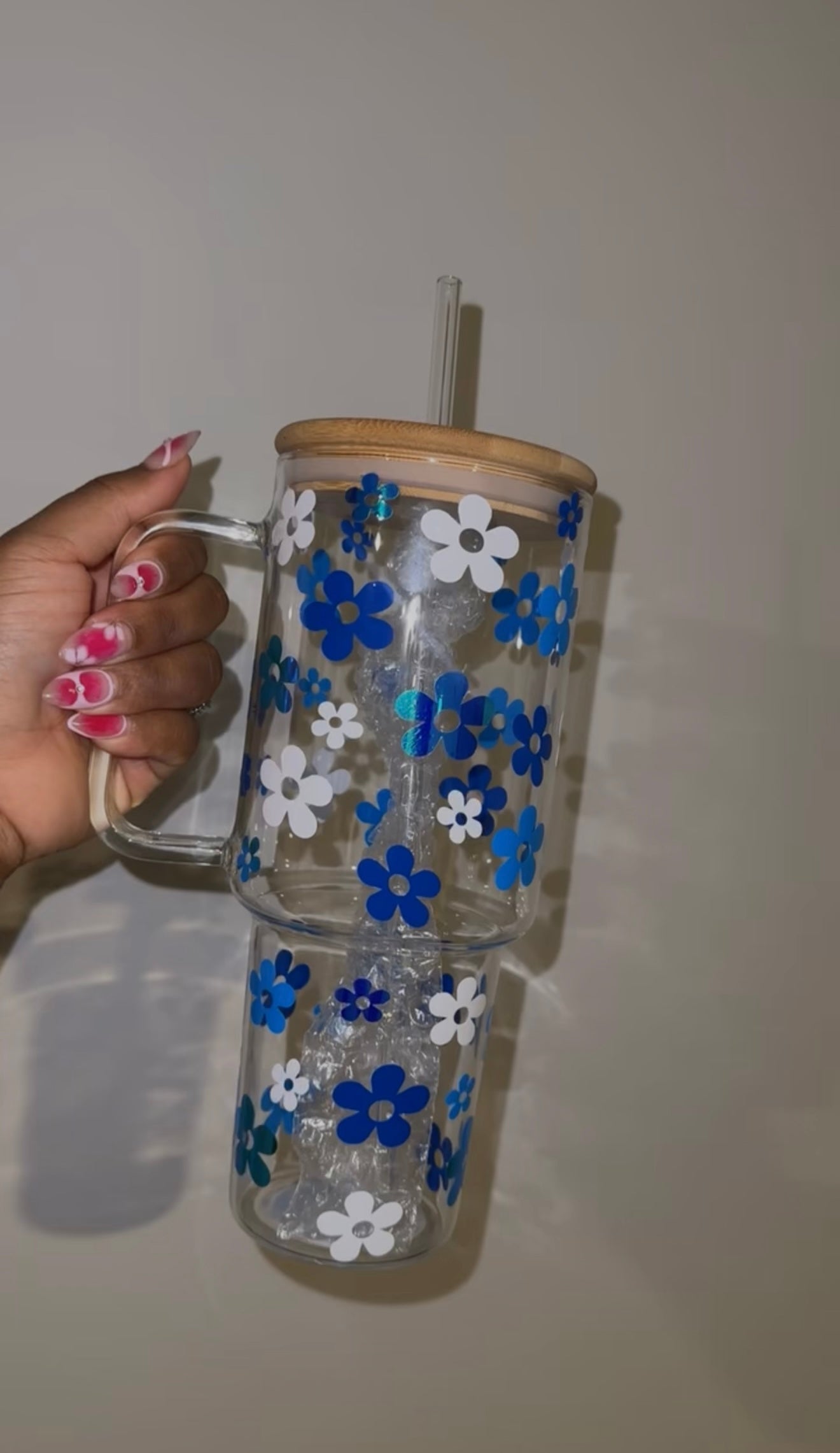 Petal Poppin' Tumbler🌸💅🏽